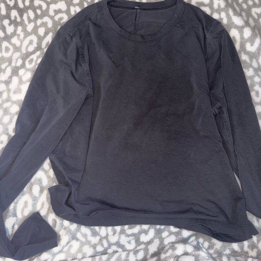 lululemon athletica Black Long-Sleeve Crew Tee